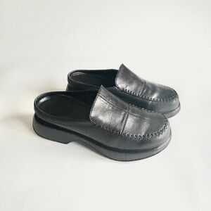 Dansko Black Genuine Leather Rubber Outsole Mules size EUR 40, US 9.5